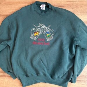 Jerzees Vintage 1998 Oktoberfest! Forest Green Sweatshirt